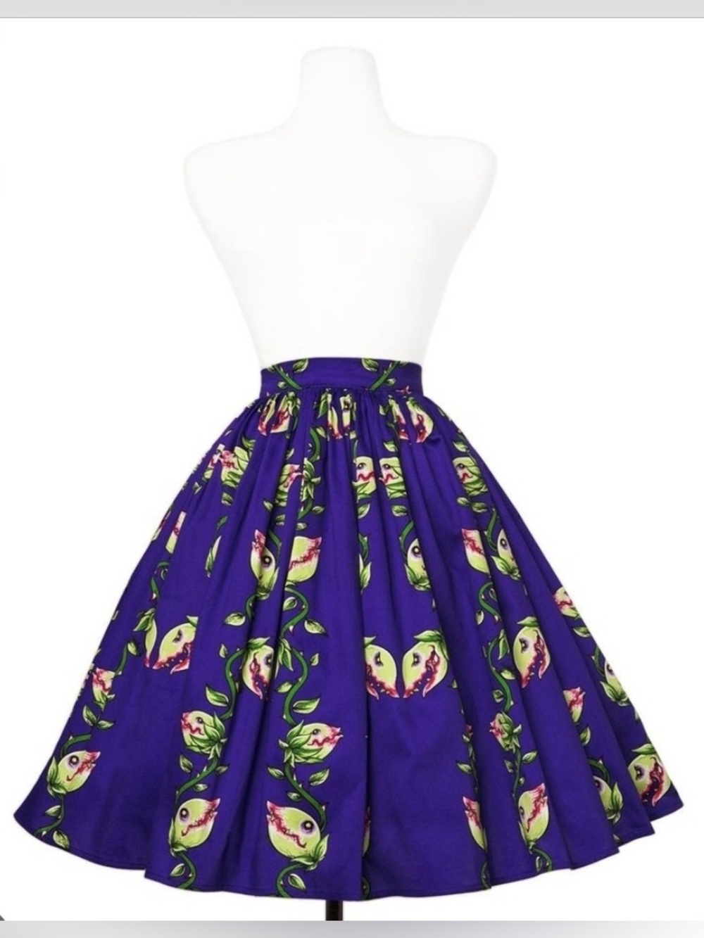 Deadly Dames Pinup Couture Micheline Pitt Flytrap Little Shop Horror Skirt